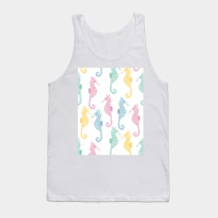 Colorful Seahorse | Hand drawn summer design Tank Top